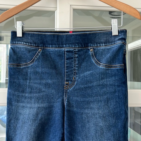 SPANX Distressed Ankle Skinny Jeans Medium Wash Size Medium - Picture 4 of 14